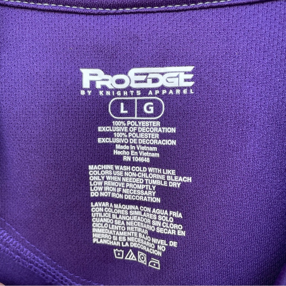 ProEdge University of Washington Huskies Grey/Purple Polo L - Picture 7 of 8